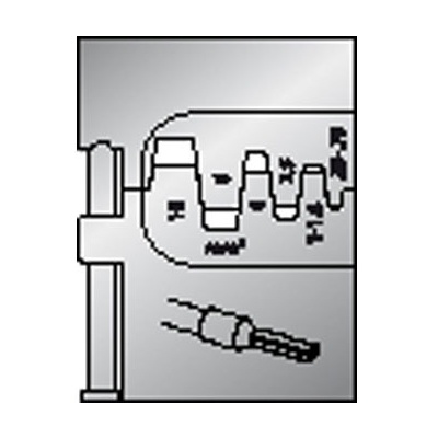 Gedore 8140-06 Module insert for conductor end-sleeves 0.25-10mm