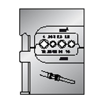 Gedore 8140-18 Module insert for heavy connectors 1.5-4mm