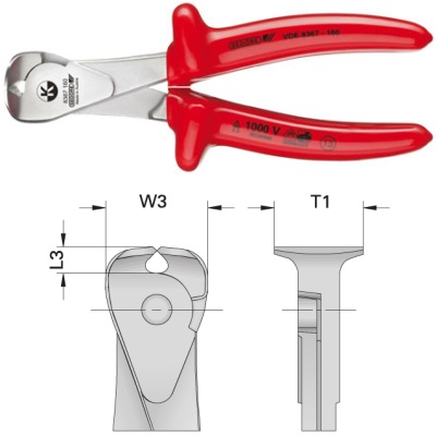 Gedore VDE 8367-160 VDE Power end nipper 160 mm