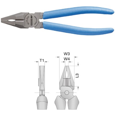 Gedore 8210-160 TL Combination pliers 160 mm