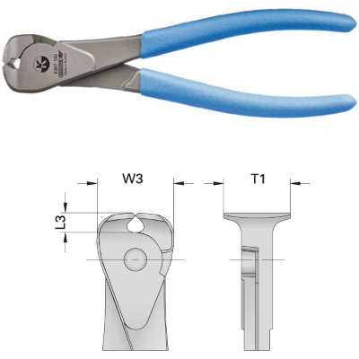 Gedore 8367-160 TL End cutting nipper POWER 160 mm