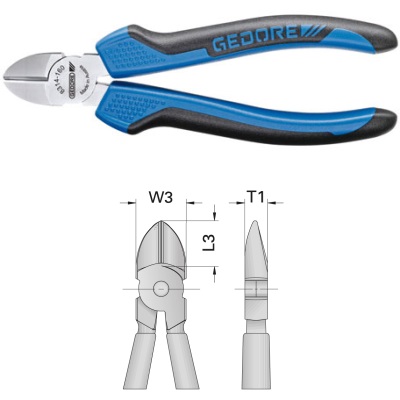 Gedore 8314-125 JC Side cutter 125 mm