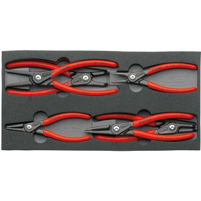 Knipex 00 20 01 V02 Circlip Pliers Set six precision circlip pliers in a foam tray