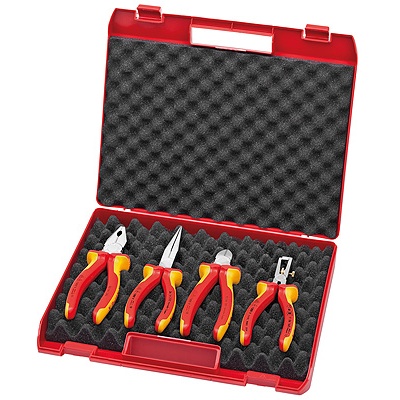 Knipex 00 20 15 Kompakt-Box 4-teilig mit VDE-Werkzeugen