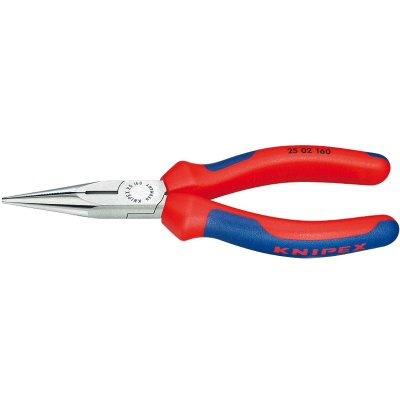 Knipex 25 02 140 Flachrundzange mit Schneide (Radiozange)