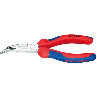 Knipex 25 25 160 Flachrundzange mit Schneide (Radiozange)