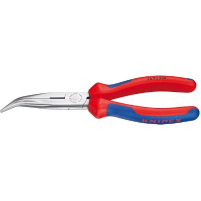 Knipex 26 22 200 Flachrundzange mit Schneide (Storchschnabelzange)