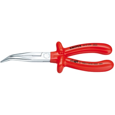 Knipex 26 27 200 Platspitse tang met zijsnijder (telefoontang)