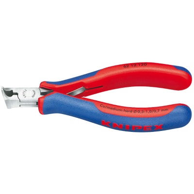 Knipex 62 12 120 Elektronica-voorsnijtang met schuine kop