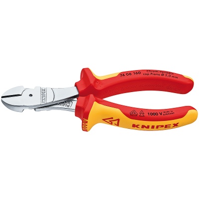 Knipex 74 06 160 Kracht-zijsnijtang, VDE, 160 mm