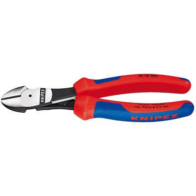 Knipex 74 12 180 Kraft-Seitenschneider mit ffnungsfeder, 180 mm