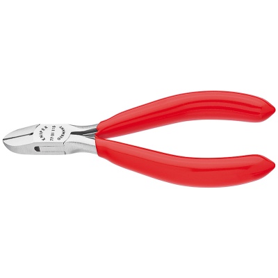 Knipex 77 01 115 Elektronica-zijsnijtang met veer, 115 mm