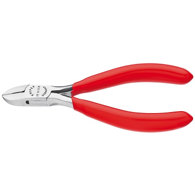 Knipex 77 11 115 Elektronica-zijsnijtang met veer, 115 mm