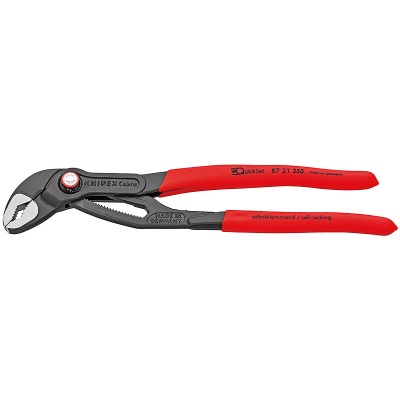 Knipex 87 21 250 Cobra Quick Set Hightech-Wasserpumpenzange, 250 mm