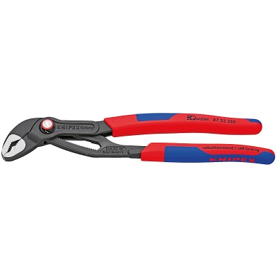 Knipex 87 22 250 Cobra Quick Set Hightech-Wasserpumpenzange, 250 mm