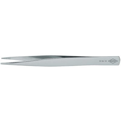 Knipex 92 84 18 Precision Tweezers rectangular blunt, 125 mm