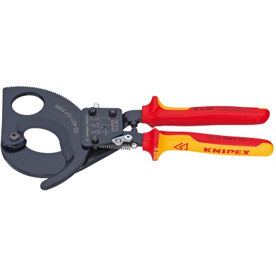 Knipex 95 36 280 Kabelschaar ratelprincipe VDE, 280 mm