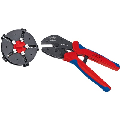 Knipex 97 33 02 MultiCrimp Krimptang met wissellader en 5 krimpprofielen