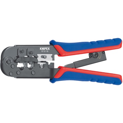 Knipex 97 51 10 SB Krimptang voor Western-stekkers