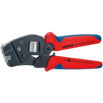 Knipex 97 53 08 SB Zelfinstellende krimptang voor adereindhulzen met voorinvoering