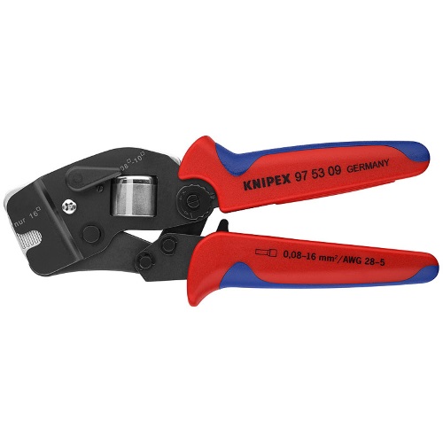 Knipex 97 53 09 SB Selbsteinstellende Crimpzange fr Aderendhlsen mit Fronteinfhrung