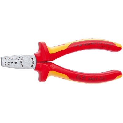 Knipex 97 68 145 A Krimptang voor adereindhulzen VDE