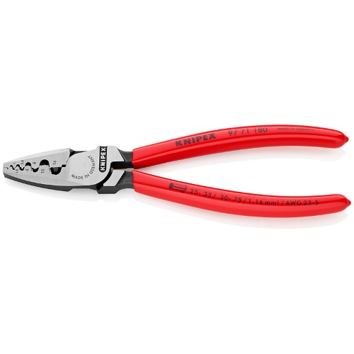 Knipex 97 71 180 Krimptang voor adereindhulzen