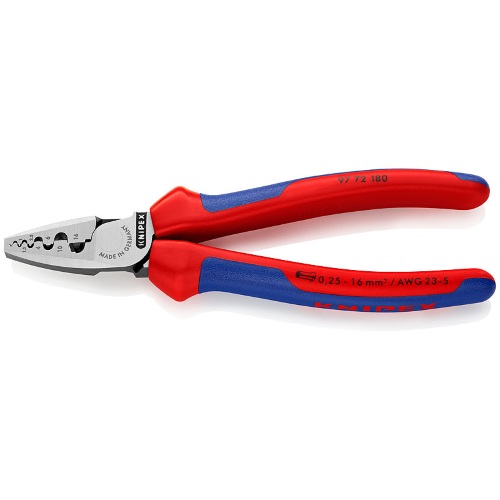 Knipex 97 72 180 Krimptang voor adereindhulzen