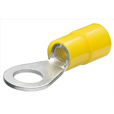 Knipex 97 99 180 Kabelschuhe, Ringform isoliert, gelb, 10 mm, 4,0-6,0 mm