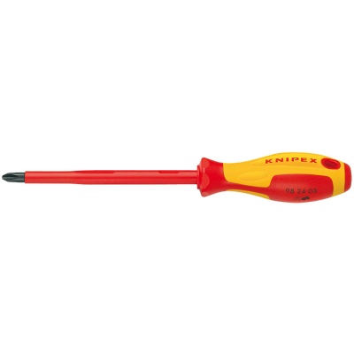 Knipex 98 24 00 Schraubendreher fr Kreuzschlitzschrauben Phillips VDE, PH0