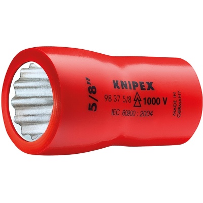 Knipex 98 37 9/16" 12-Point Socket with internal square 3/8", 9/16"